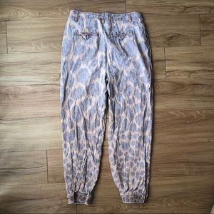 🔷Anthropologie linen blend joggers,blush,spring🔷